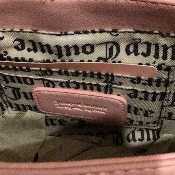 Juicy Couture Pink Furry Leopard crossbody bag with mini heart fur charm. - Picture 6 of 6